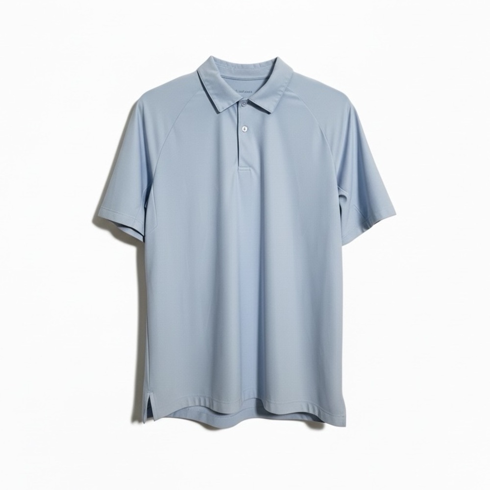 lululemon athletica Classic Fit Blue Polo Shirt mens Medium M